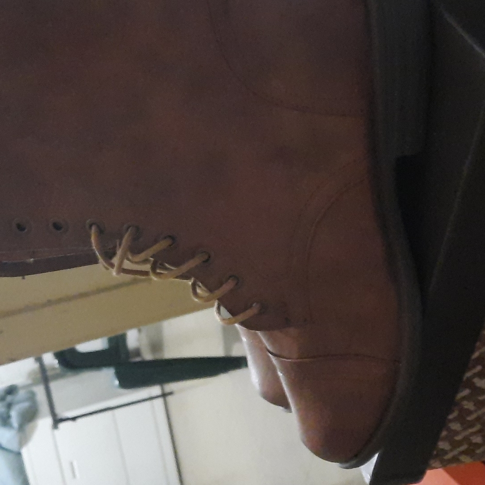 Brown leather boots size 10